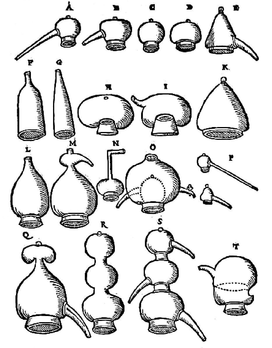 Alchemical apparatus from Libavius 'Alchymia'